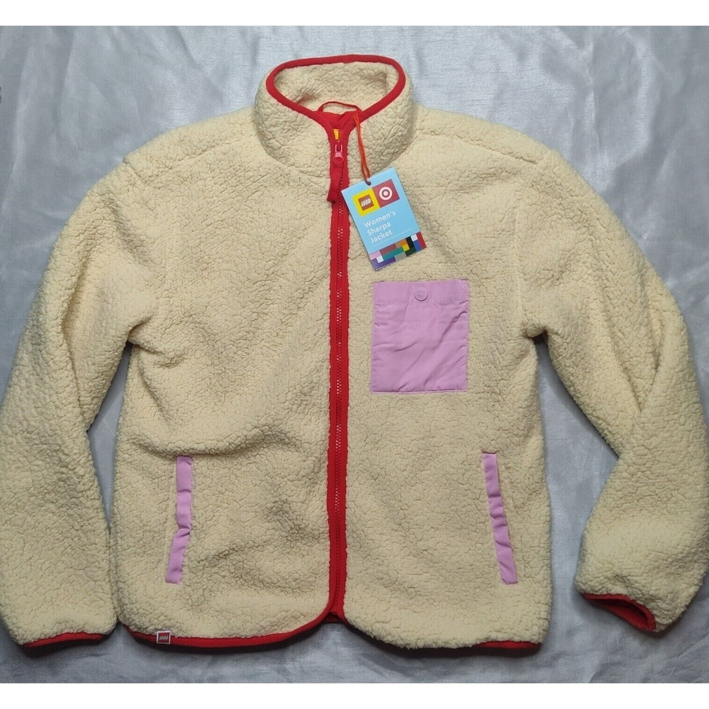 LEGO X Target Women XS Sherpa Full-Zip Faux Fur‎ Jacket NEW